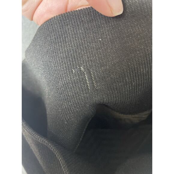 Lululemon Leggings Womens 4 black green Cropped In The Flow Ruched Seamless 17" - Picture 5 of 7